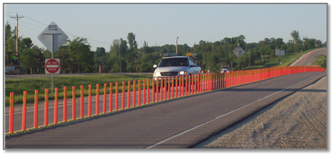 Traffic Lane Separator Curb