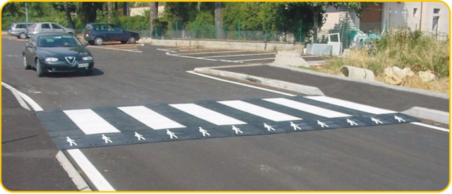 Rubber Pedestrian Crossing